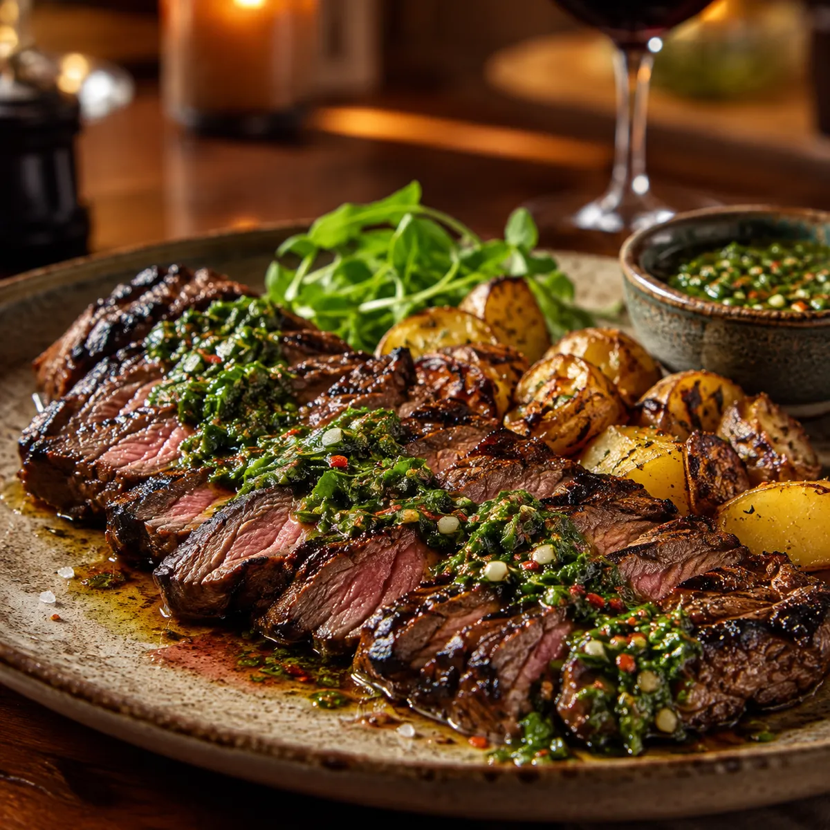 Churrasco con Chimichurri